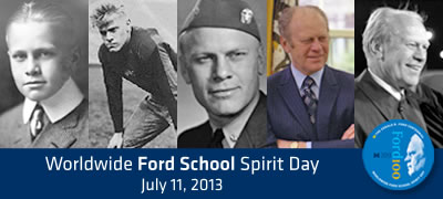 Celebrate President Ford's centennial at 3rd-annual, alumni-led Spirit Day
