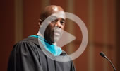 Watch entire Commencement ceremony online featuring keynote Hardy Vieux