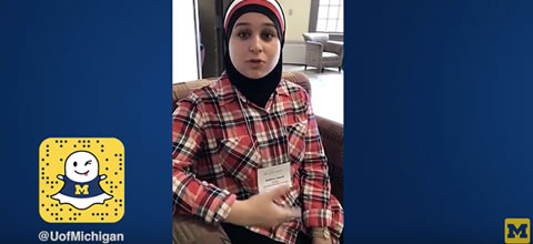 Link to:Nadine Jawad: U-M Snapchat Truman Scholar Leadership Week