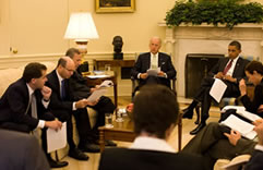 Michael Barr in the Oval Office