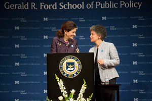 Photo of Susan Collins and Olympia Snowe