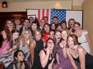 Public policy students at 2014 charity auction