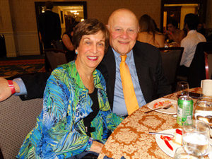 Ambassador Mel Levitsky and wife Joan at 2014 charity auction