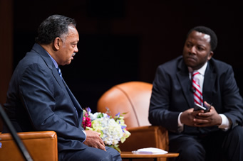 Jesse Jackson and Bankole Thompson