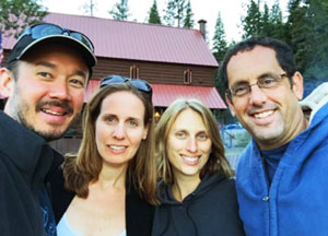 Photo of Dean Yang, Sharon Maccini, and Sarah and Noam Glick at Drakesbad Lodge