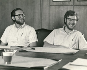 Photo of Joel Aberbach and Bob Putnam