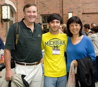 Brian Wanglin with parents