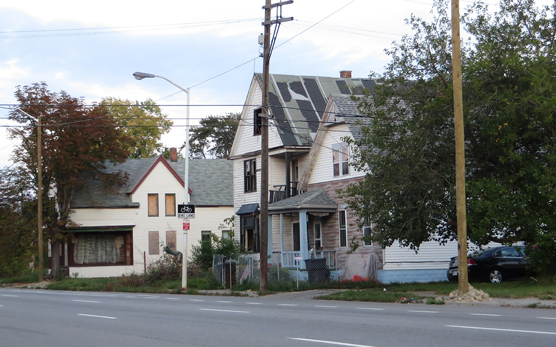 Houses on a street