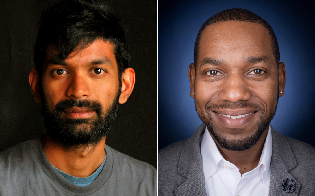 Headshots of Darshan Karwat and Tony Reames