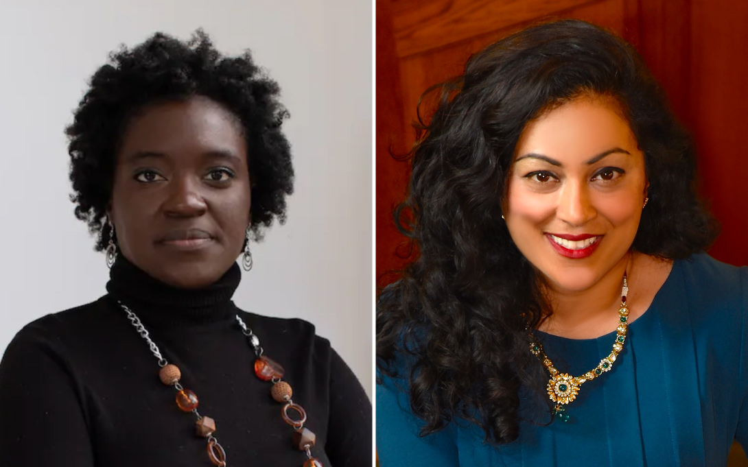 Headshots of Nanjala Nyabola and Shobita Parthasarathy