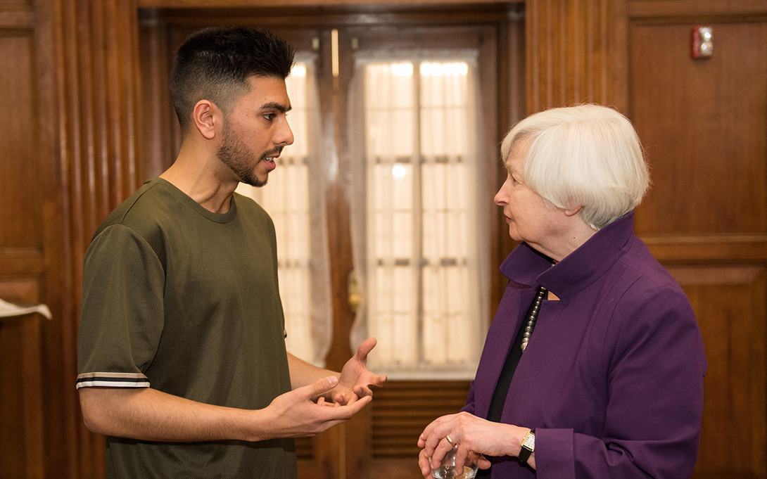 Ford School senior and former Fed Chair Janet Yellen