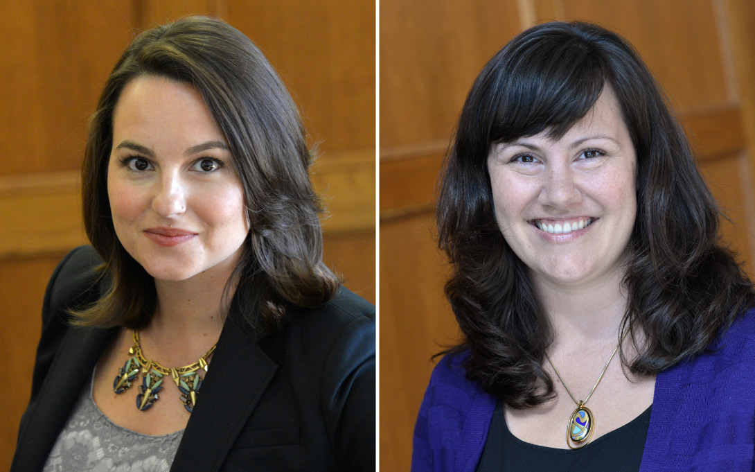 Headshots of Kaitlin Raimi and Natasha Pilkauskas