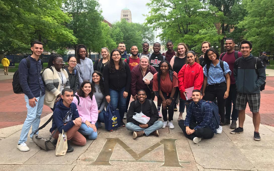 PPIA fellows on the U-M Diag