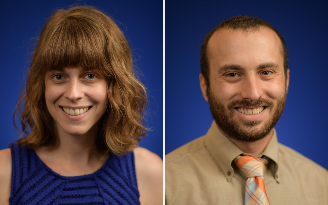 Headshots of Kelena Thomhave and Eli Gold