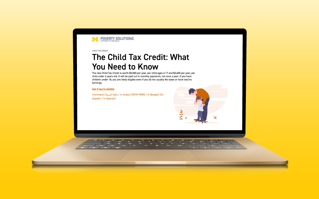 Poverty Solutions Child Tax Credit portal