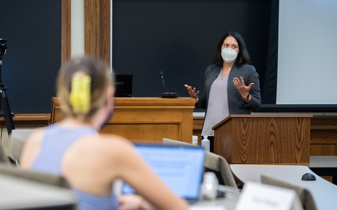 Photo of Katherine Michelmore teaching a Ford School class