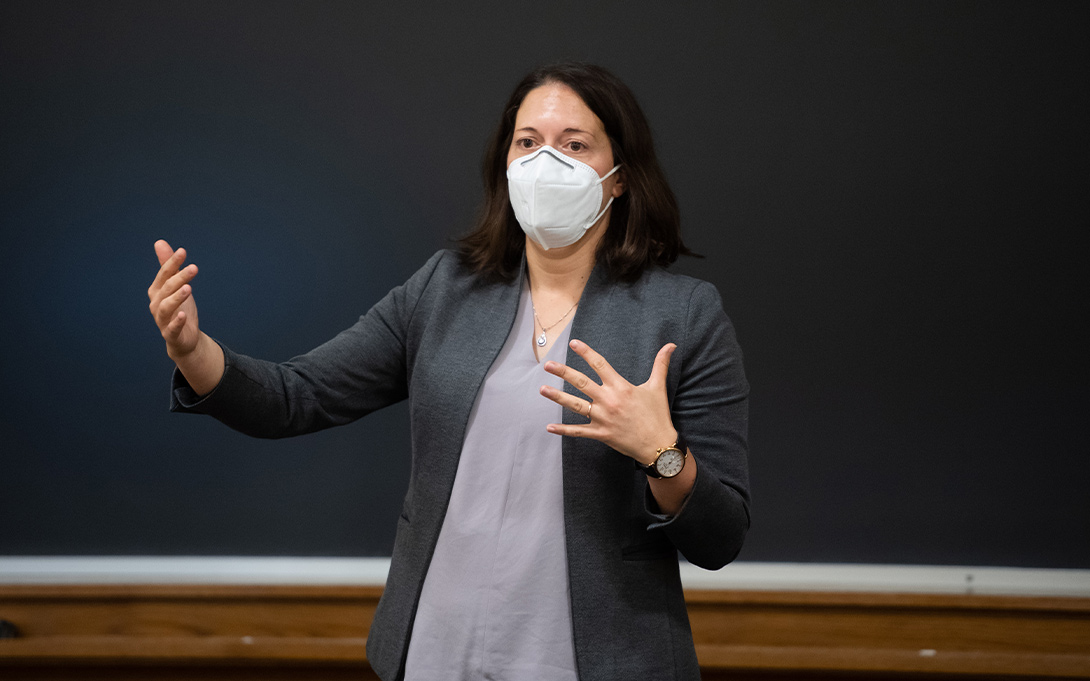 Photo of Katherine Michelmore teaching a Ford School class