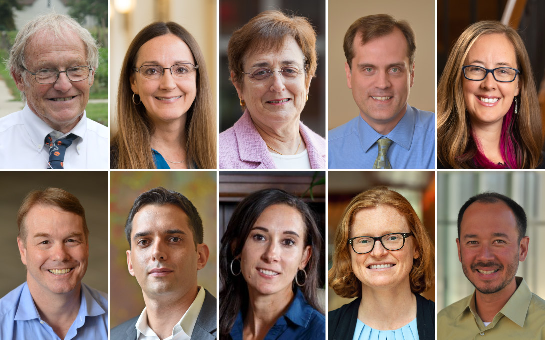 Headshots of Ren Farley, Liz Gerber, Edie Goldenberg, Jon Hanson, Catie Hausman, John Leahy, Yusuf Neggers, Mara Ostfeld, Christina Weiland, and Dean Yang