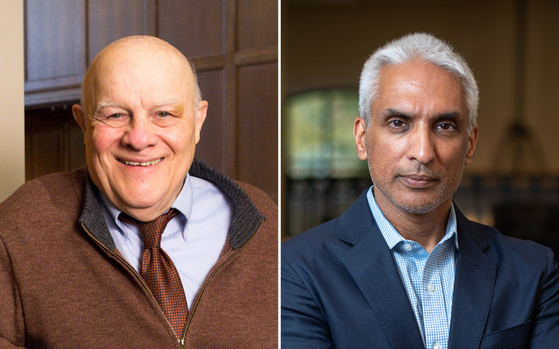 Headshots of Ambassador Melvyn Levitsky and Javed Ali