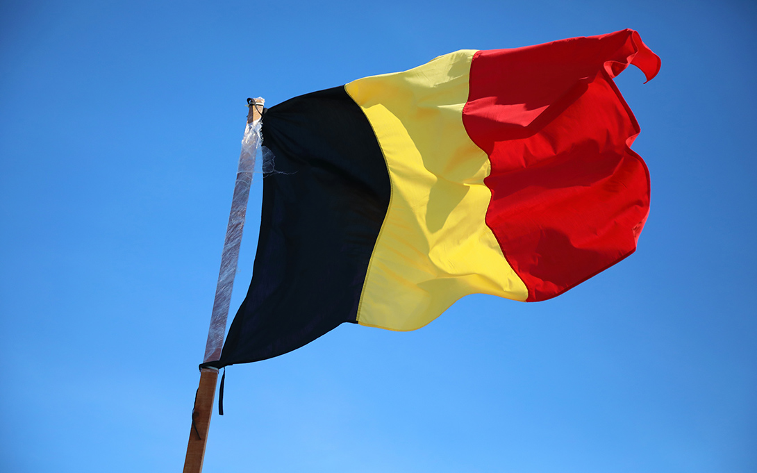 belgium flag waving