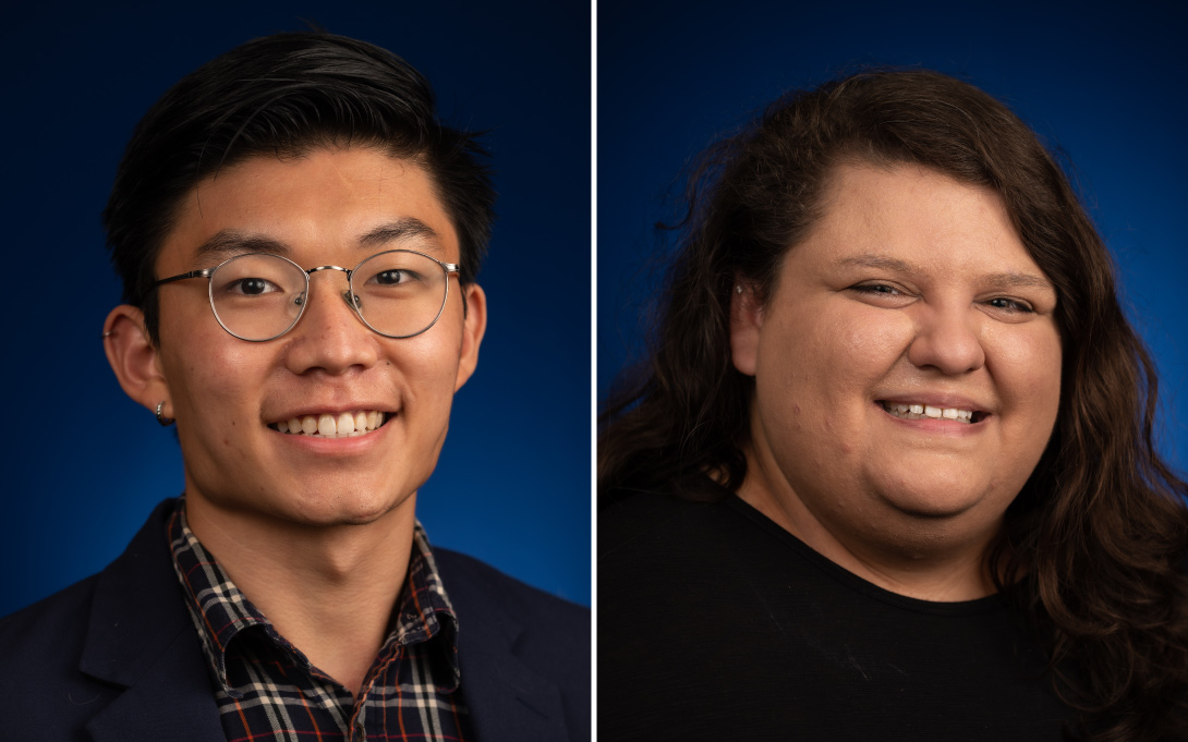 Headshots of Phong Khài Hông and Danielle Wallick