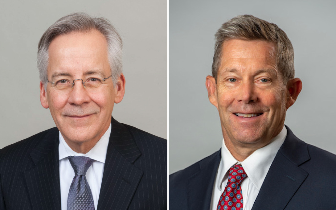 Headshots of Jeffrey Minear and Jeffrey Sutton