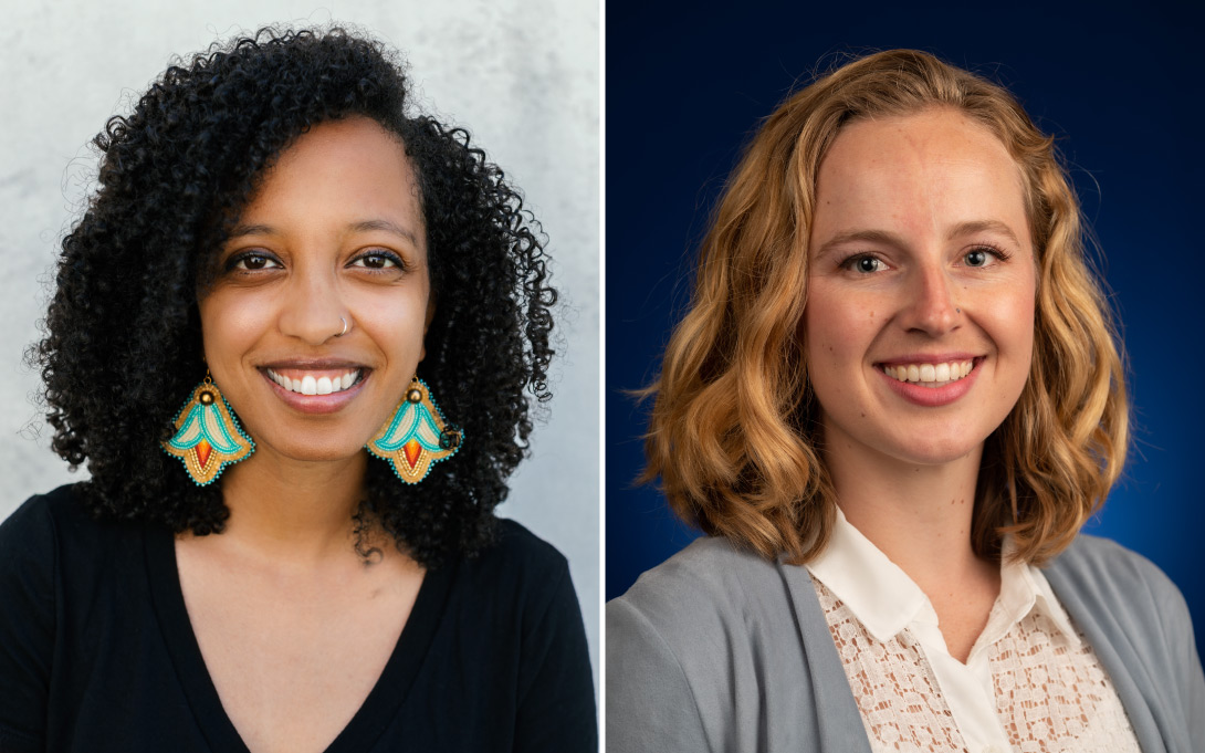 Headshots of Huda Bashir (MPP/MPH ‘23) and Brynna Thigpen (MPP/MBA ‘23) 