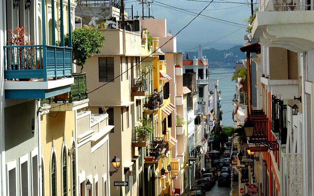 Old San Juan street scene, Puerto Rico