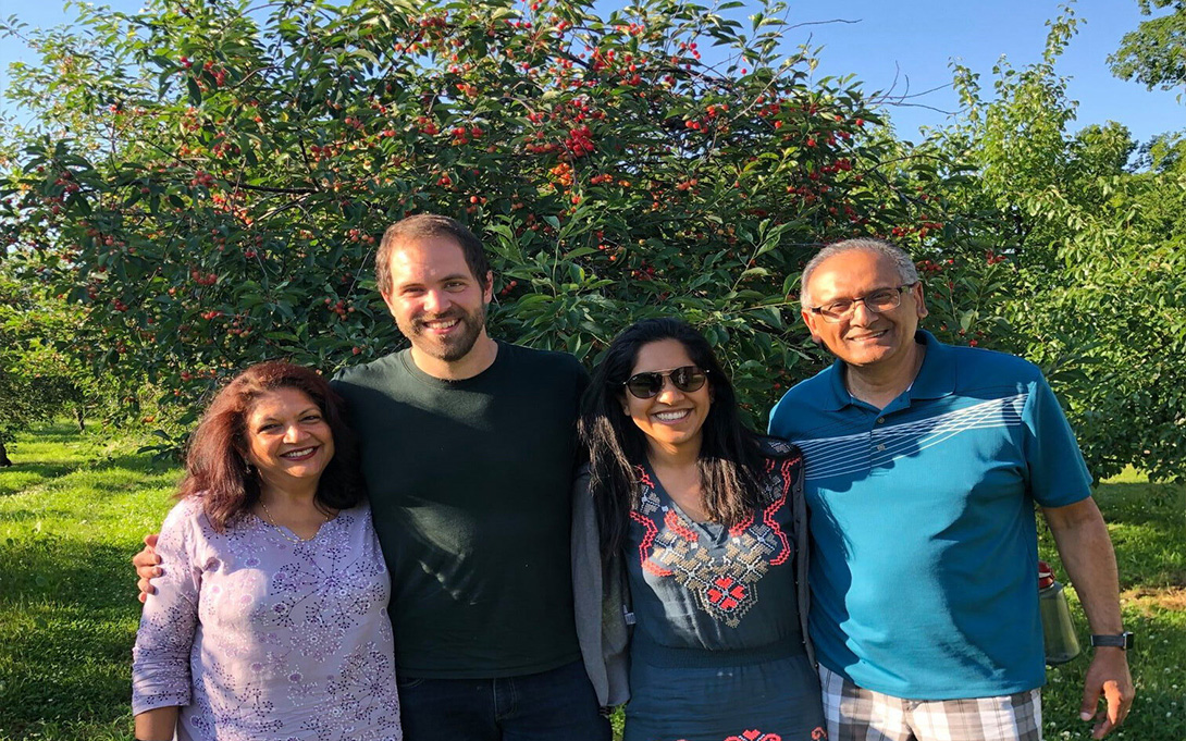 Attia Qureshi and family