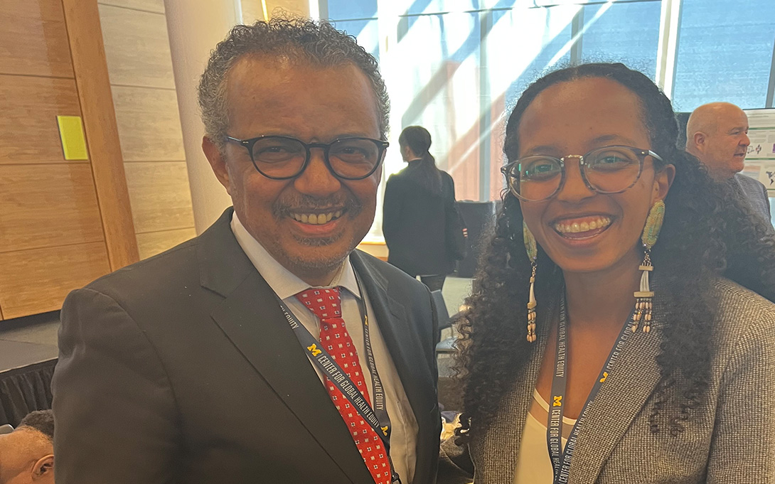 huda bashir and dr. tedros