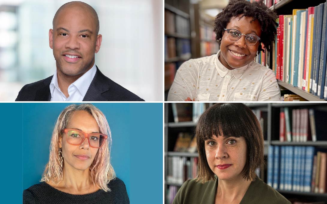 Portraits of (top left to right) Clarence Wardell, Moya Bailey, (bottom left to right) Diane Wright and Angela Garcia