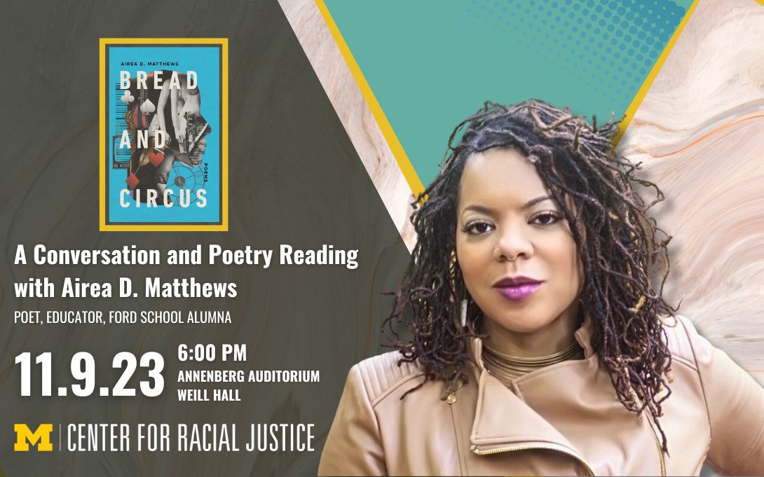 a conversation and poetry reading with airea d matthews on november 9 2023
