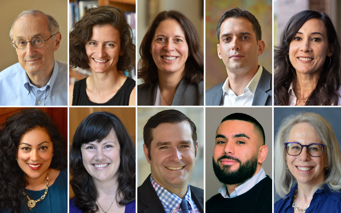 Headshots of Axelrod, Cavaillé, Michelmore, Neggers, Ostfeld, Parthasarathy, Pilkauskas, Stange, Torres, and Weiss