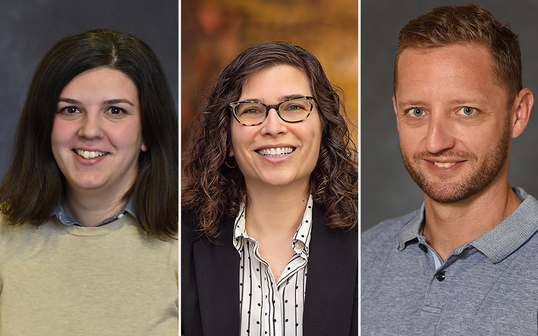 Headshots of Jasmina Camo, Molly Klienman, and Kyle Kwaiser