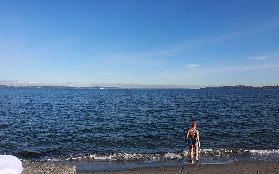 Donnelly on the beach