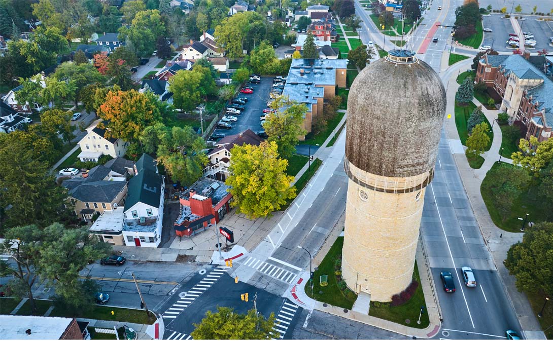 Ypsilanti city scape
