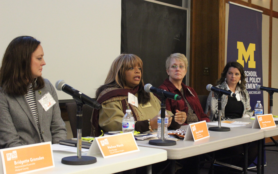 Women Leading Local Government panel