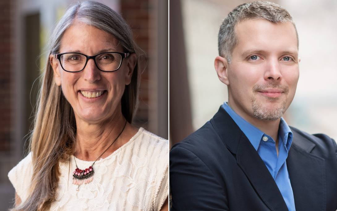 Headshots of Seefeldt and Shaefer
