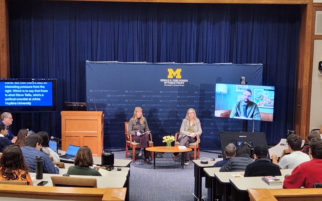 Abundance virtual event picture, featuring moderators and Klein