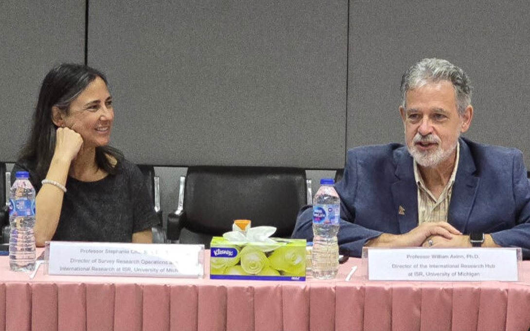 (Left to right) Stephanie Chardoul and William Axinn