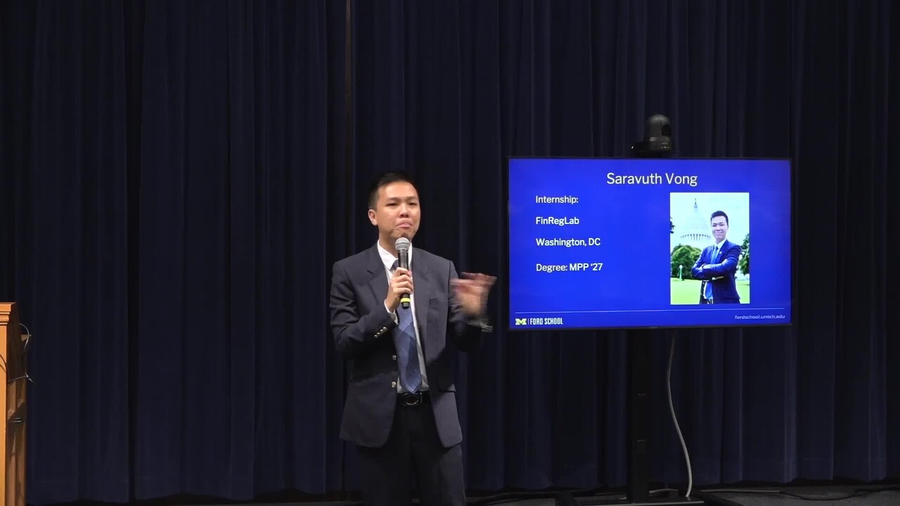 Policy Pitch Competition:  Saravuth Vong