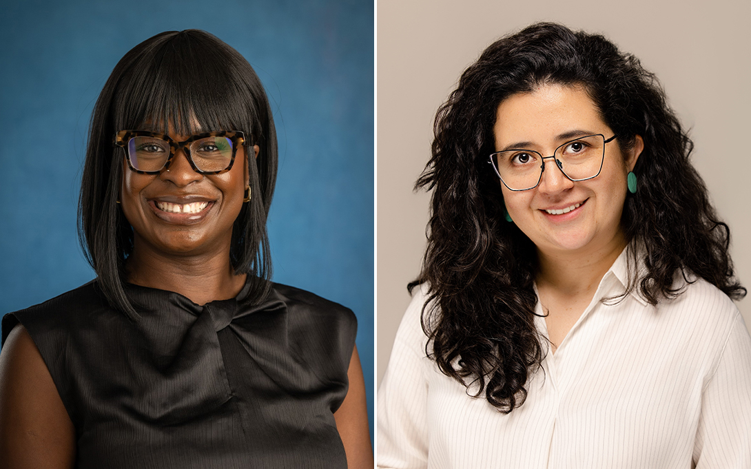 (Left to right) Fadilat Olasupo and Margarita Maria Rodriguez Morales.