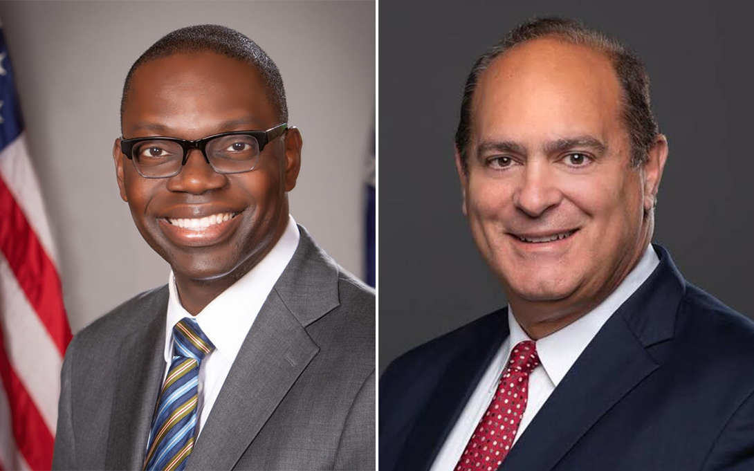 Side-by-side headshots of Garlin Gilchrist II on the left and Anthony Forlini on the right.