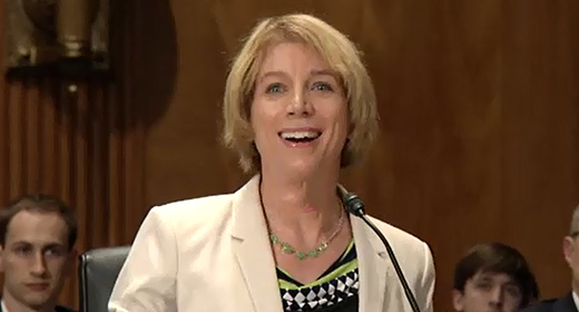 Photo of Diana Maurer testifying before a Congressional committee