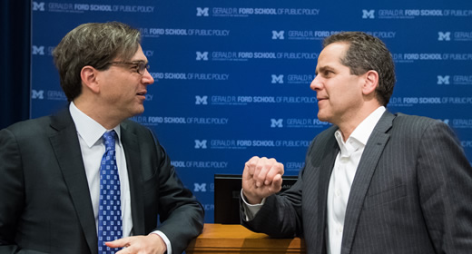 Photo of Jason Furman and Michael Barr