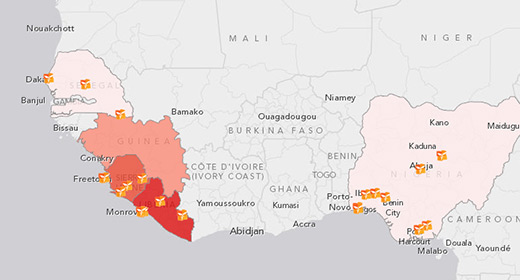 Mapping Ebola to combat its spread image