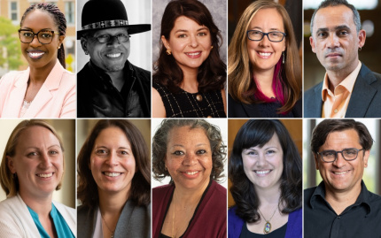 Headshots of faculty featured within this article.