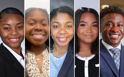 L-R Ke'Zhiah Chapman, Chloe Fite, Angelica Pierce, Brooklynn Vesey,Tyler Mathieu