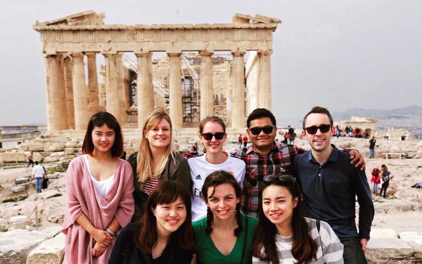 Ford School IEDP students in Athens, Greece