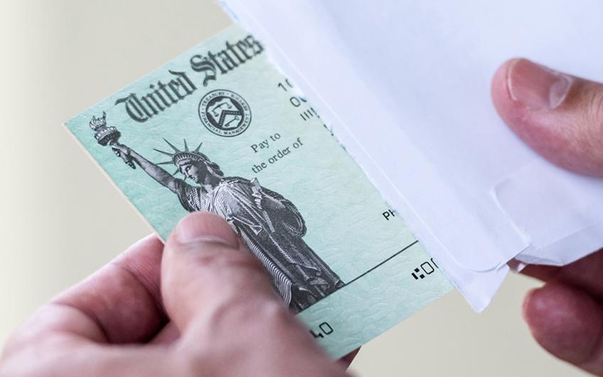 Stimulus check from the US Treasury